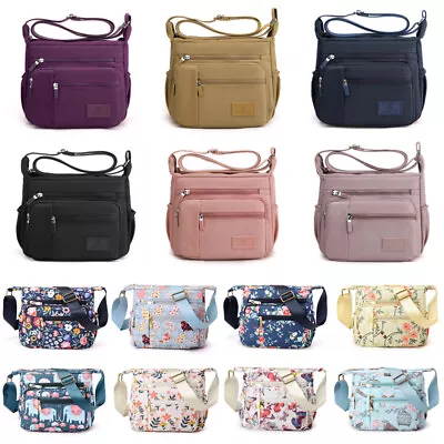 $29.88 • Buy Women Multi Pockets Nylon Crossbody Shoulder Bag Messenger Travel Handbags