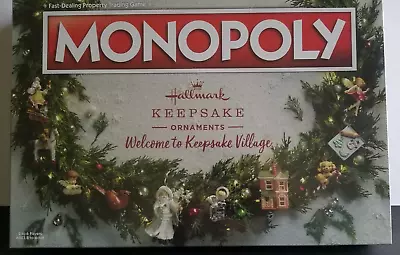 Hallmark Keepsake Ornaments Welcome To Keepsake Village Monopoly Board Game NIB • $31.99