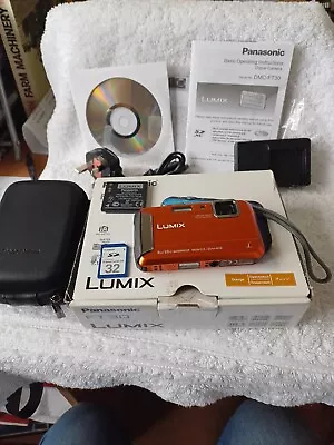 £70 • Buy Panasonic Lumix DMC-FT30 Tough Digital Camera 16.1mp 4x Zoom Waterproof 8-Meter 