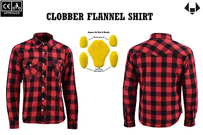 Gear Rush Clobber Safety Motorcycle Flannel Safety Shirt With DuPont™ Kevlar® • $104.96