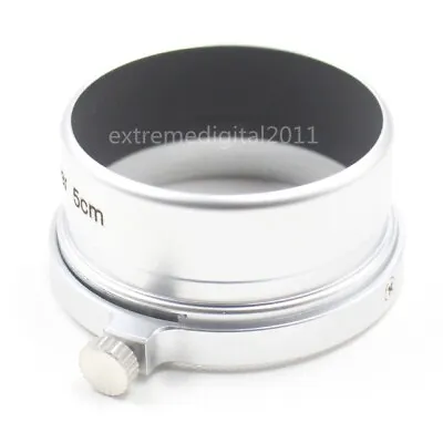 Round Silver Metal Lens Hood For Leica Leitz M39 Elmar 5cm 50mm F/3.5 1:3.5 Lens • $55