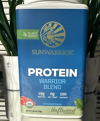 Sunwarrior Warrior Blend Organic Vegan Plant Protein Powder With BCAAs 1.65Lb • $35