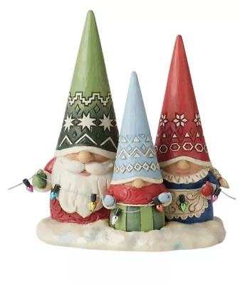 $43 • Buy Jim Shore Heartwood Creek Christmas Gnome Family Figurine 6.5 Inches 6011157