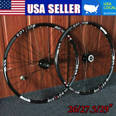 26/27.5/29  MTB Aluminum Alloy Wheelset QR 6-Bolt Disc Brake Tire Wheel Clincher • $156.39