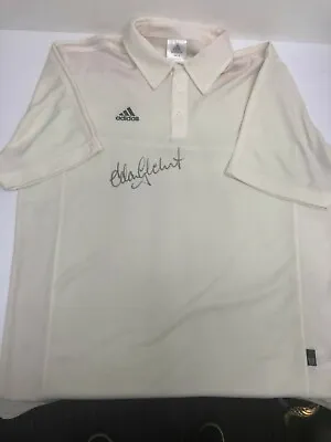 Adidas Cricket Shirt Adam Gilchrist Hand Signed - Ashes Smith Warne Australia • $149.95