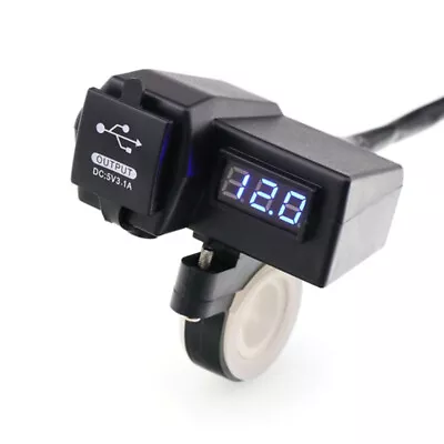 USB Charger LED Voltmeter For Honda VTX1800C3 VTX1800F1 VTX1800F2 VTX1800F3 • $14.90