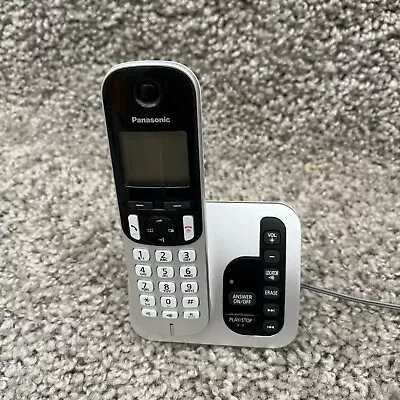 Panasonic KX-TGC220E Cordless Answerphone Telephone With Power Lead -silver • £10