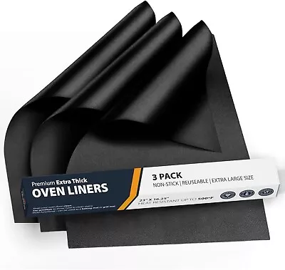 Oven Liners Bottom Of Oven Universal Non Stick Teflon Fan Assisted Ovens CHOOSE • £11.99