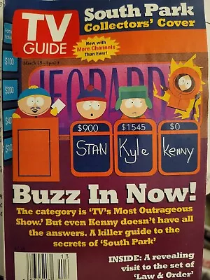 TV Guide Magazine March 28th 1998 South Park • $3.99