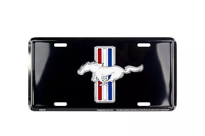 Ford Mustang Black Embossed License Plate Sign • $8.99