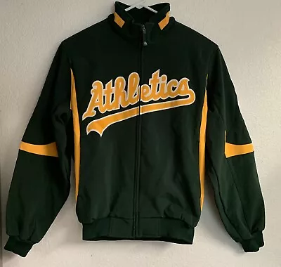 Oakland A's Athletics Authentic Majestic Therma Base Dugout Jacket MLB Men's Med • $110