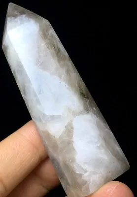 74g  Natural Rare White Moonstone Quartz Crystal Healing Reiki Stone C53 • $0.01