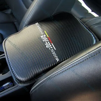 JDM MUGEN POWER Carbon Fiber Car Center Console Armrest Cushion Pad Cover New • $13.12
