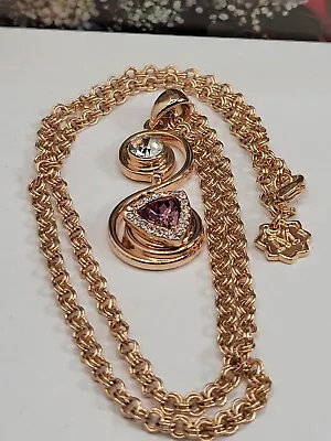 #1297 Movado Swarovski Crystal Necklace 11.5 In • $199