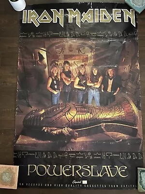 Iron Maiden Poster - Band Portrait - Powerslave Tour 12x35 • $25