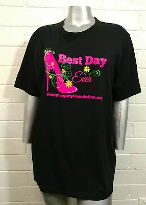 Women's BELLA+CANVAS T~SHIRT  Best Day Ever  TOP SIZE 2XL Shoes Graphic Printed • $7.99