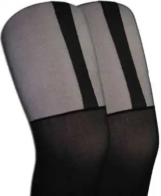£3.89 • Buy Ladies /Girls Fabulous Sexy Stocking Style Mock Suspender Hottest Fashion Tight 