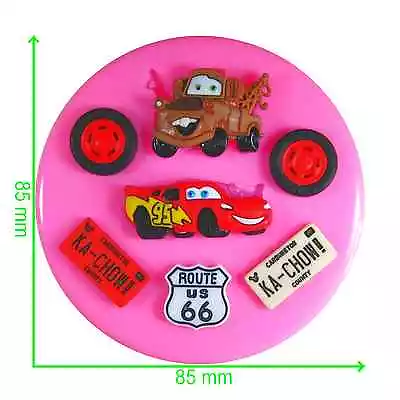 Lightning McQueen Mater Cars Silicone Mould By Fairie Blessings • £8