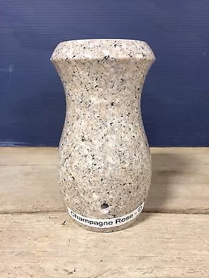 Champagne Rose Granite Headstone Cemetery Monument Vase Gravestone 7x4-D • $90