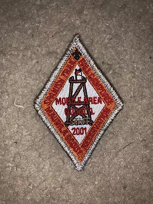 Boy Scout BSA Mobile Area Council Alabama 2001 Spanish Trail Hat Diamond Patch • $7.99