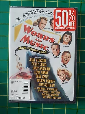 Words And Music (DVD) Tom Drake Mickey Rooney Judy Garland 1948 • $3