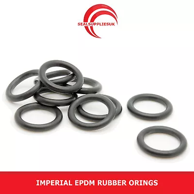 Imperial EPDM Rubber O Rings 1.78mm Cross Section BS001-BS031 -UK SUPPLIER SEALS • £2.11