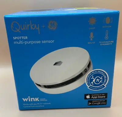 GE Quirky Spotter Multi-Purpose Sensor For Motion Sound Light Temp-Never Used • $20
