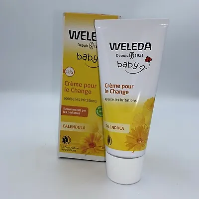 2X Weleda Calendula Nappy Cream 75ml Natural Baby Care French Packaging C32 • £11