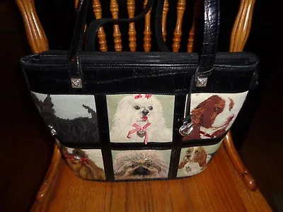 Brighton Bassett Maltese Pomeranian Sheltie Scottish Terrier Purse Preowned Used • $100