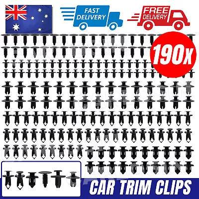 Car Trim Body Clips Kit Rivets Retainer Auto Panel Bumper Plastic Fastener NEW • $10.95