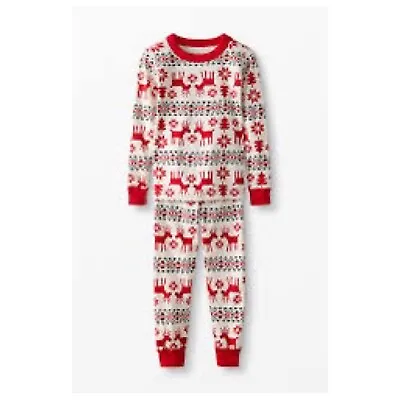 Hanna Andersson Womens Organic Cotton Pajamas Set Deer Dear Pants Sz Lg Top Xxl • $17.98