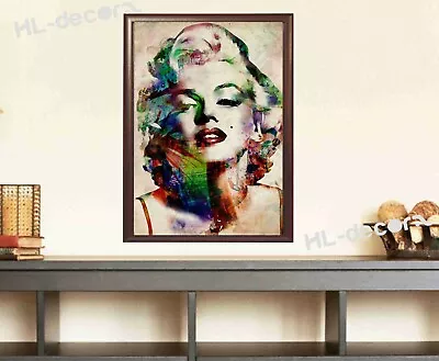 UNFRAMED  Watercolor Marilyn Monroe  Canvas Print Poster Wall Art Home Decor • $29.99