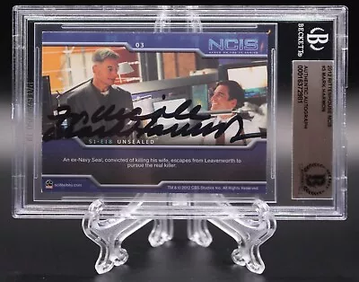 Mark Harmon Signed Ncis 2012 Rittenhouse Promo Trading Card Bgs Bas Slab Beckett • $143.49