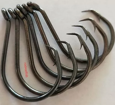 7/0 Quality Chemically Sharpened Octopus Offset Circle Hooks 55 Pack! • $13.99