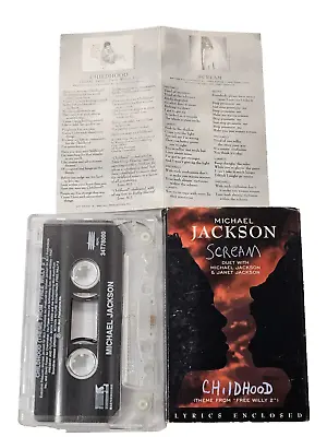 MICHAEL JACKSON - SCREAM (Cassette Single 1995 Epic/Sony) 34T 78000 • $2.50