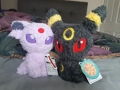 £40 • Buy Pokemon Espeon Umbreon Fluffy Mokomoko Plush Toy Doll 2 Set Sekiguchi Japan