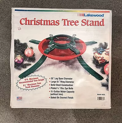 Vintage Artificial Christmas Tree Stand Lakewood Model 4635 Used Open Box • $32