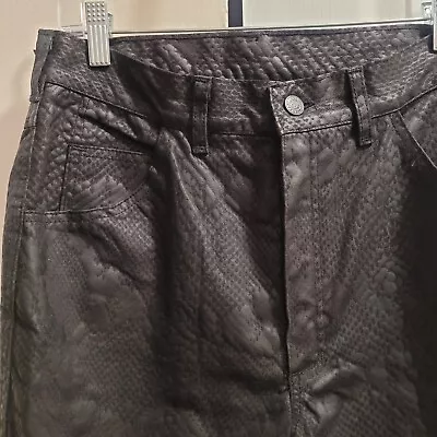 Vintage 80s Modzart Coated Snakeskin Pants Size 31 • $150