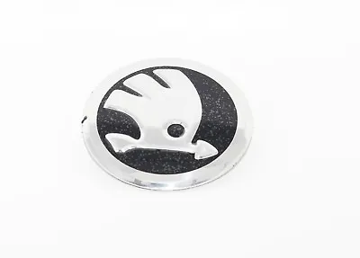 SKODA Emblem Front Rear Chrome Black 5JA853621AUL • $18