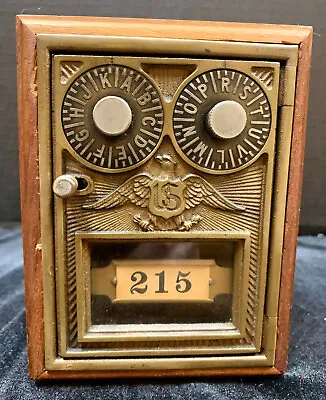 Antique Reproduction P.O. Box Double Combination Coin Bank • $54.99