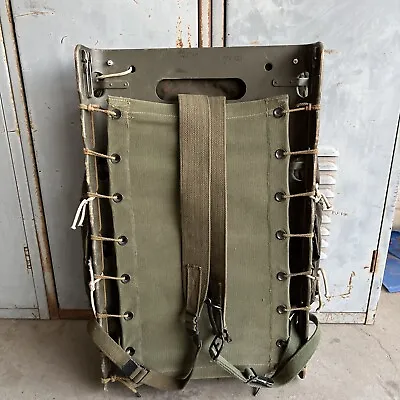 Antique American Seating Co WWII Military Pack Board Frame/Board 1944 Radio Pack • $135