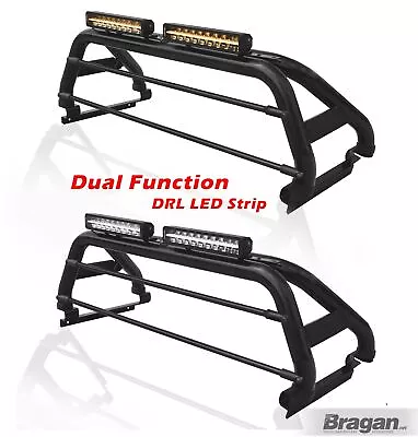 Roll Bar + LED + Light Bar + Tonneau Cover To Fit Mitsubishi L200 15 - 19 BLACK • $886.21