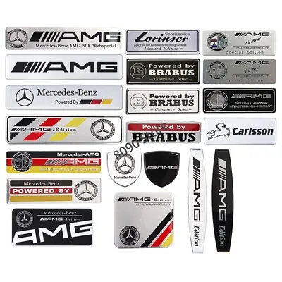 For Mercedes Benz AMG Apple Tree Brabus Carlsson Alloy Car Sticker Nameplate • $12.77