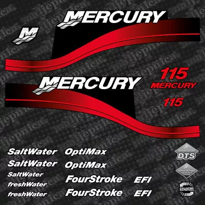 Mercury 115 Outboard (1999-2004) Decal Aufkleber Adesivo Sticker Set • $70