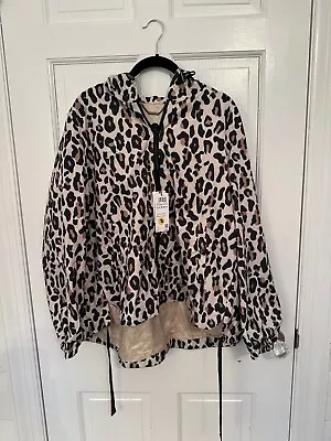 Marc Cain Leopard Print Rain Jacket NWT Size 3N (M) • $150