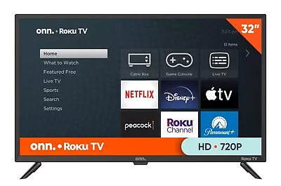 ONN 32  Class HD (720P) Roku Android Smart LED TV (100012589) Wireless Streaming • $87.99