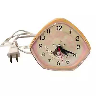 Vintage Toastmaster Ingraham Retro Pink Sleepy Bear Alarm Clock Tested Working  • $20