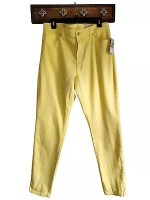 Michael Kors Izzy Skinny Yellow Jeans Size 14 • $25