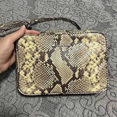 Michael Kors Snakeskin Crossbody Bag With Adjustable Strap • $50