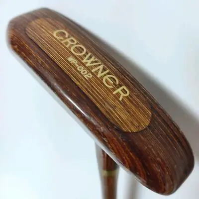 CROWNER Wooden Putter Hickory Putter Machined Rare USED Good Condition • $170